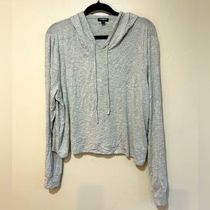 Express Long Sleeve Thin Cropped Hoodie